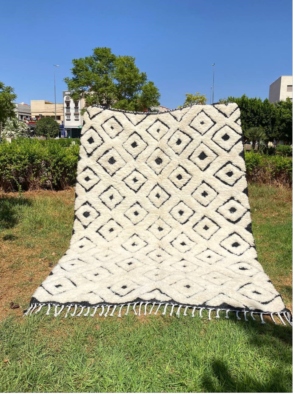 Moroccan black and  white carperts