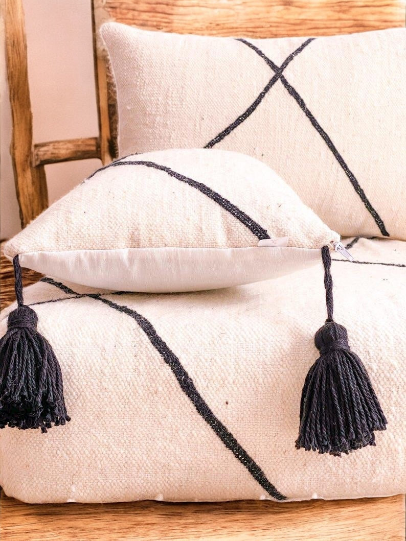 "Modern Moroccan Lounge with a Traditional Touch"